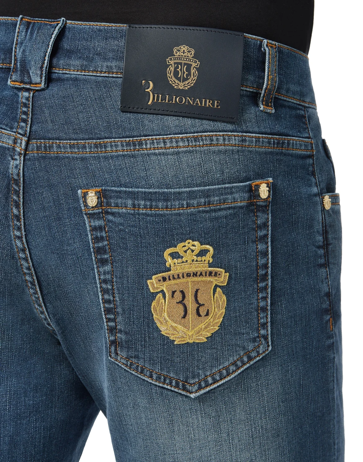 Bermuda Super Straight Cut Crest, цвет: Синий