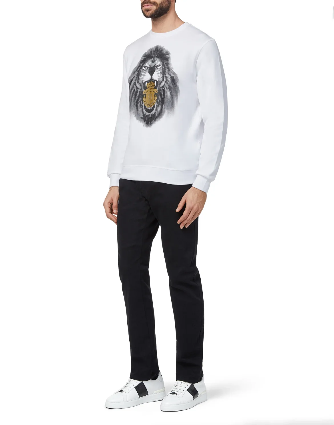 Sweatshirt LS Lion, цвет: Белый
