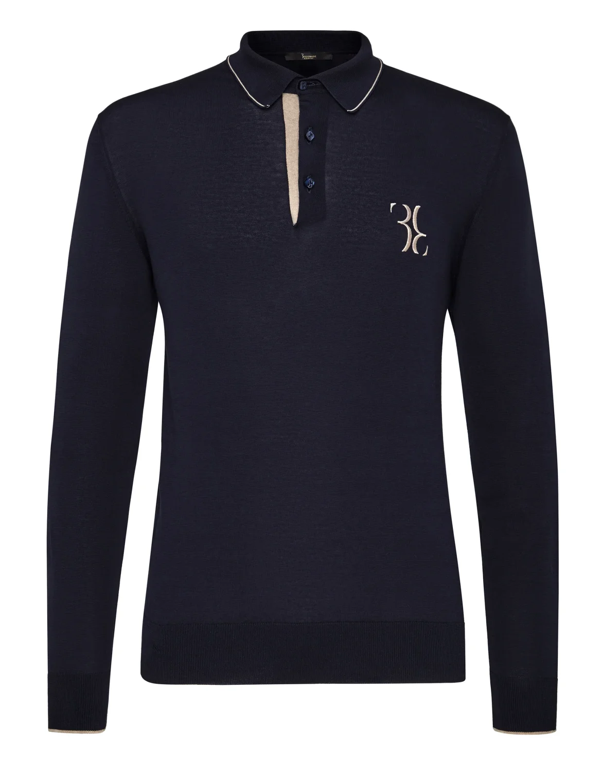 Pullover Polo-Neck LS Double B, цвет: Синий