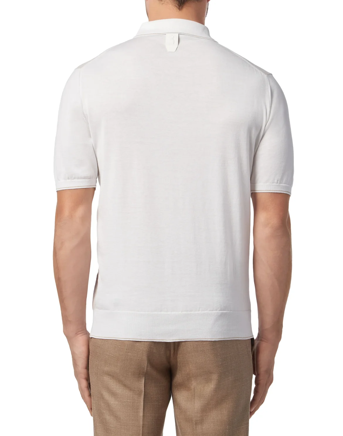 Pullover Polo-Neck SS Crest, цвет: Белый