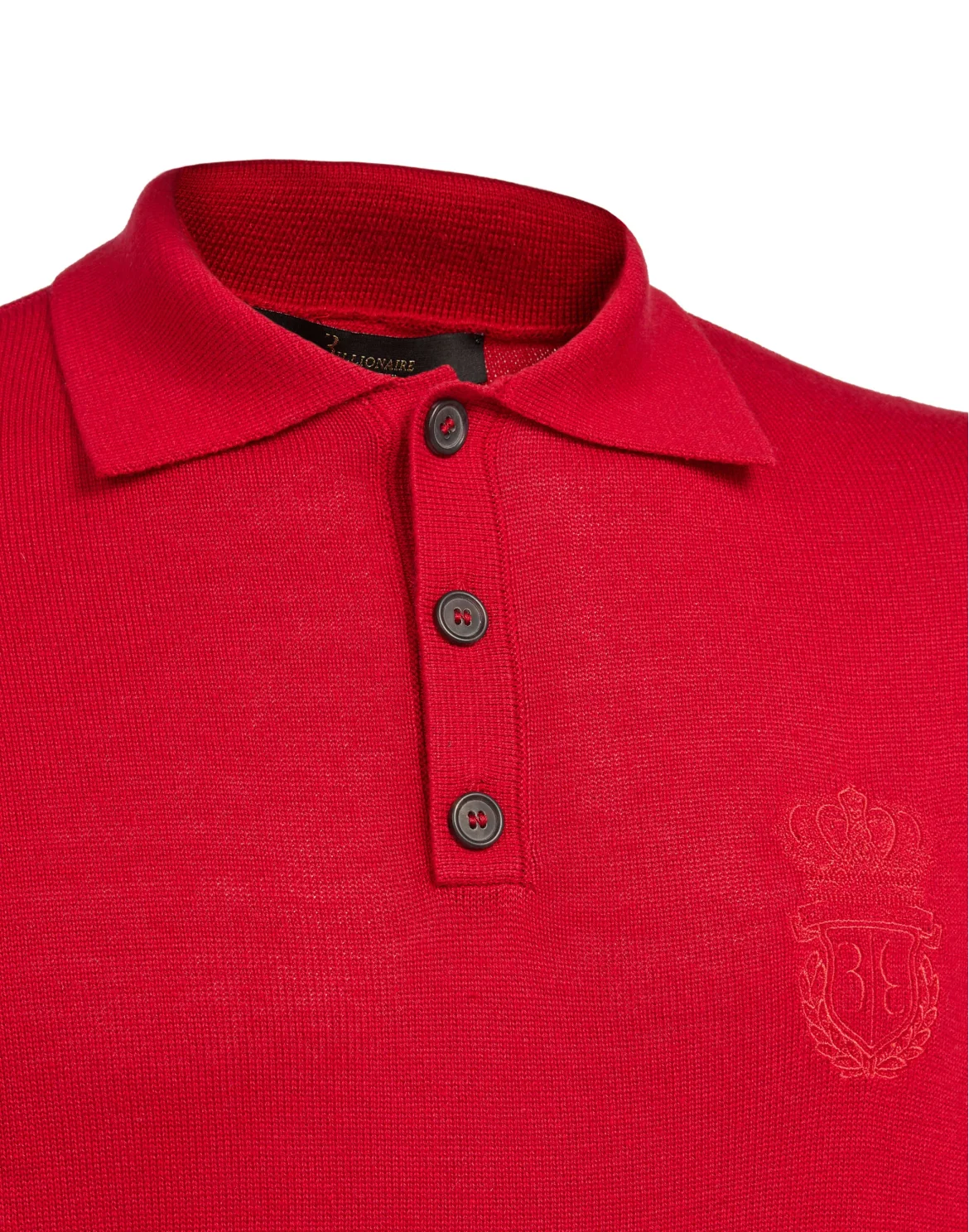Pullover Polo-Neck SS Crest, цвет: Красный
