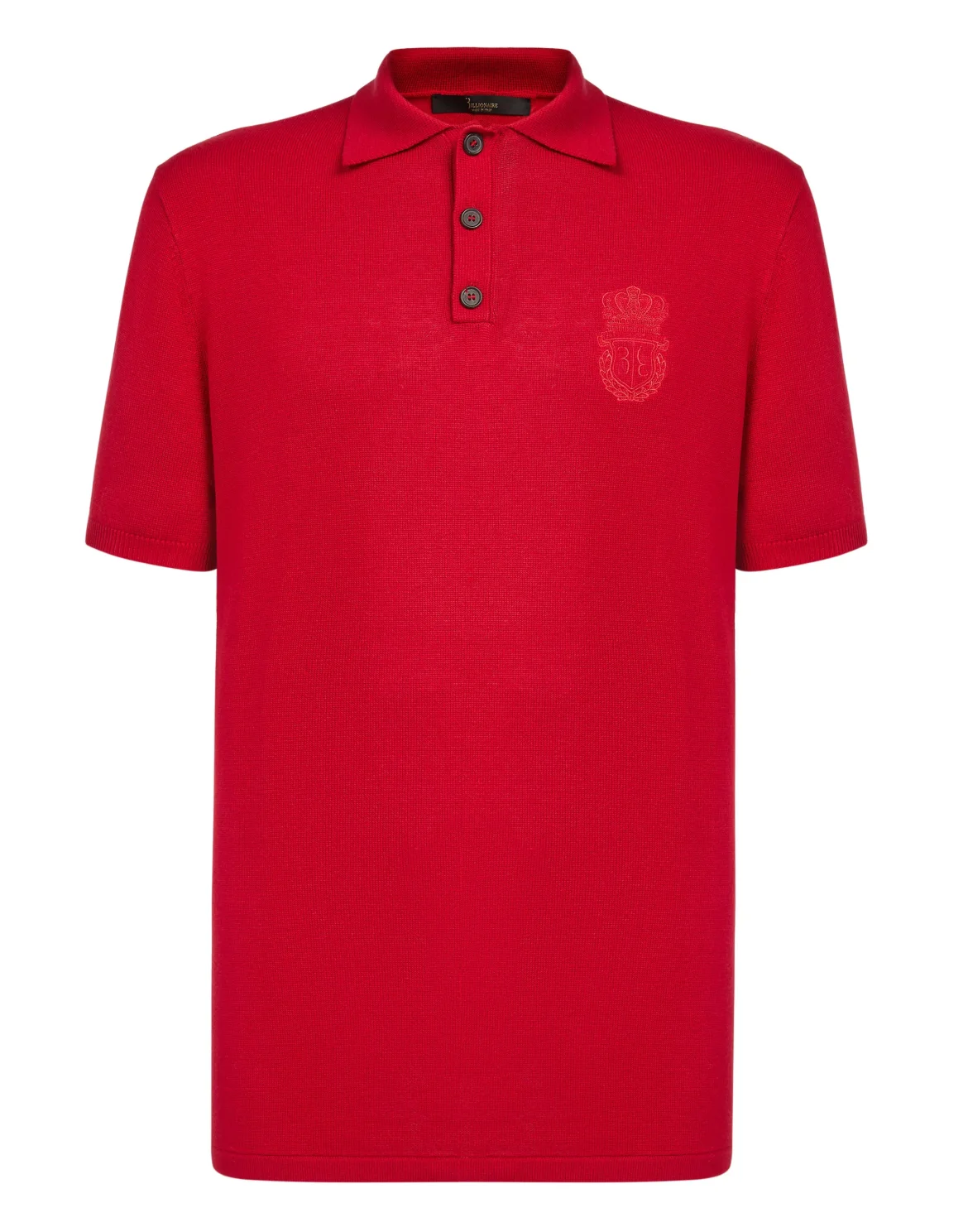 Pullover Polo-Neck SS Crest, цвет: Красный