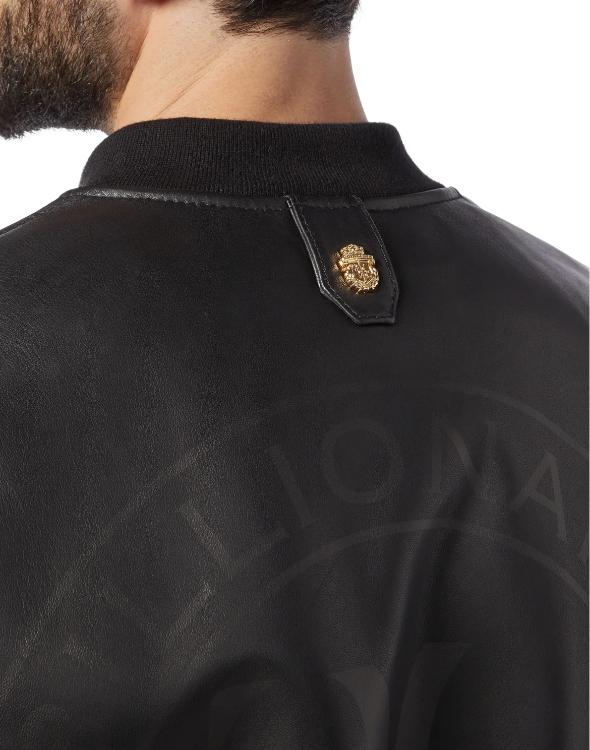 Leather Bomber Members only, цвет: Черный