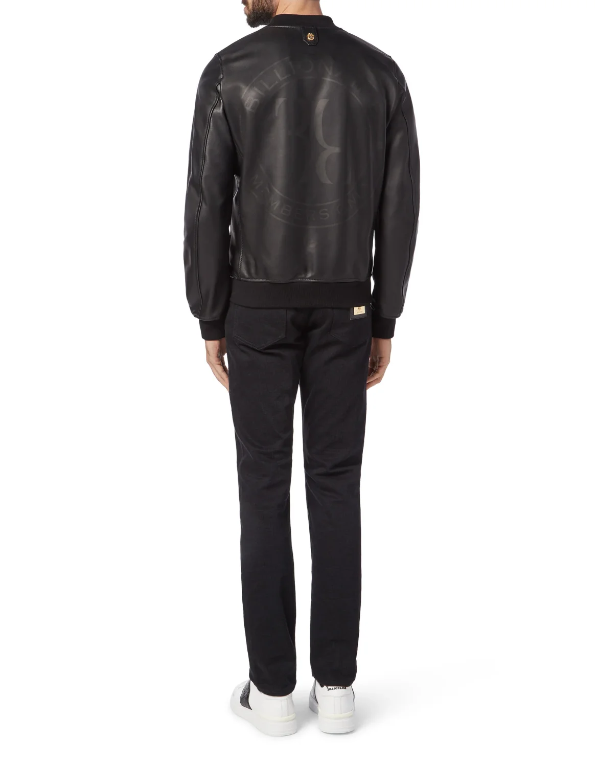 Leather Bomber Members only, цвет: Черный