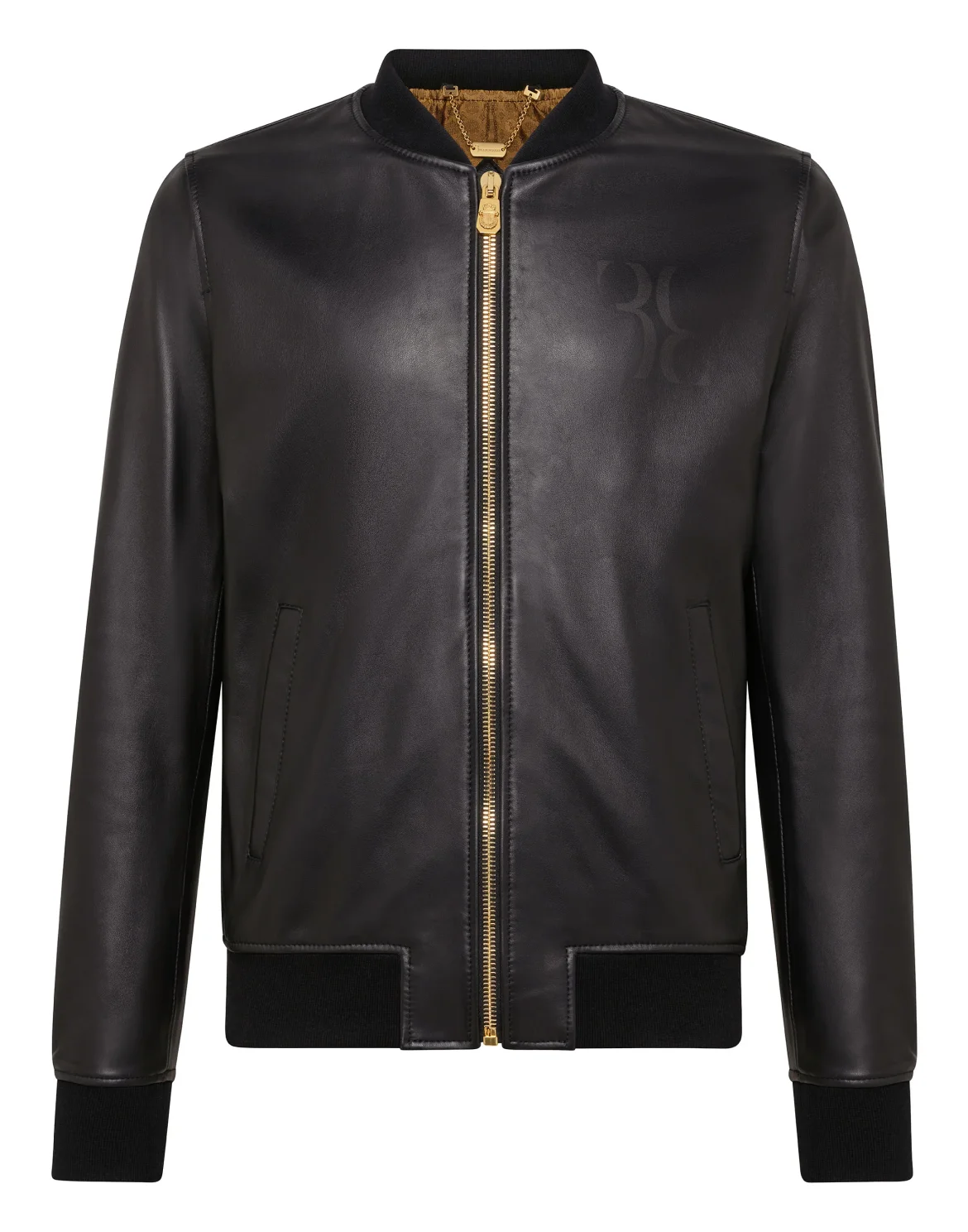 Leather Bomber Members only, цвет: Черный