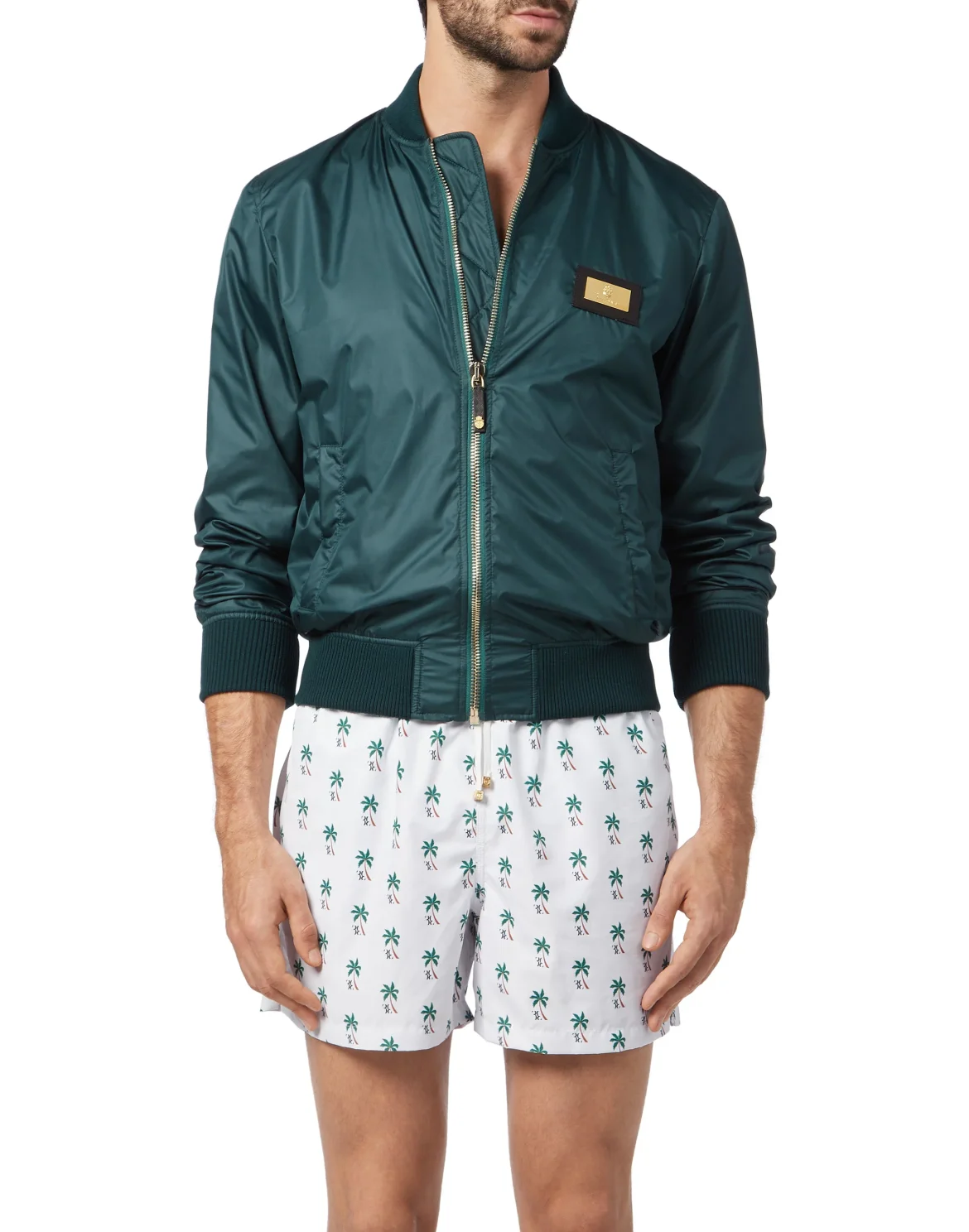 Beachwear Short Trousers Palms, цвет: Белый