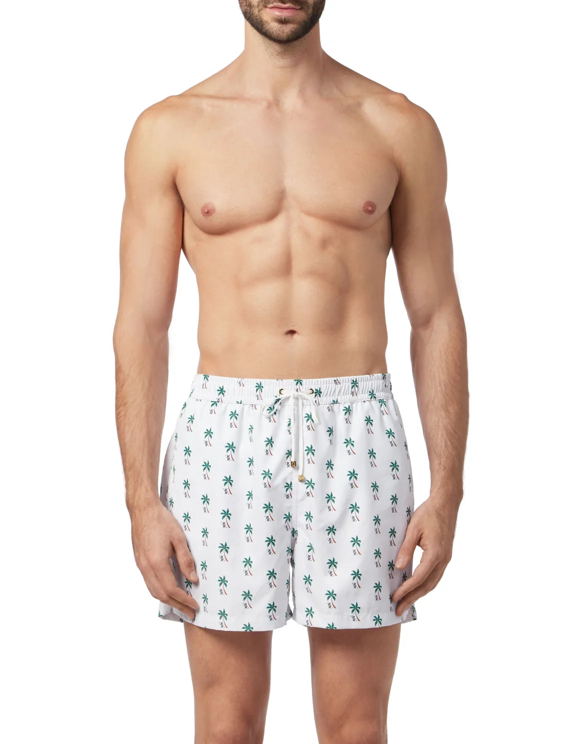 Beachwear Short Trousers Palms, цвет: Белый