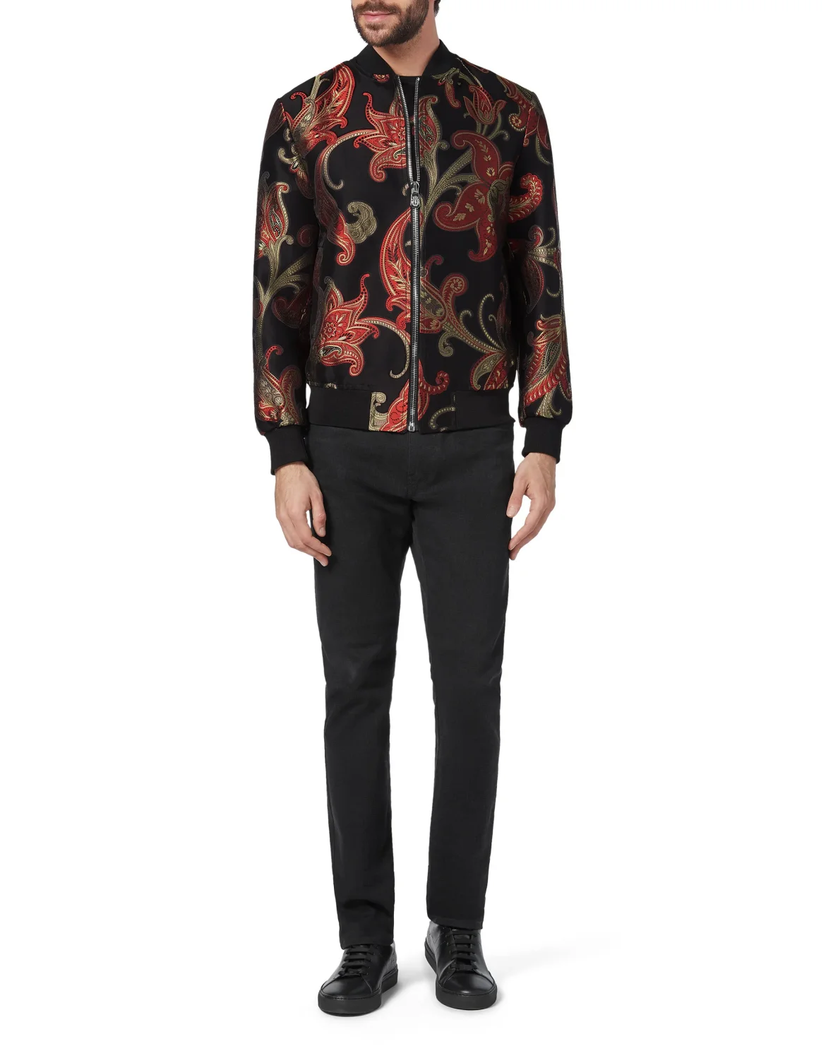 Bomber Paisley, цвет: Черный