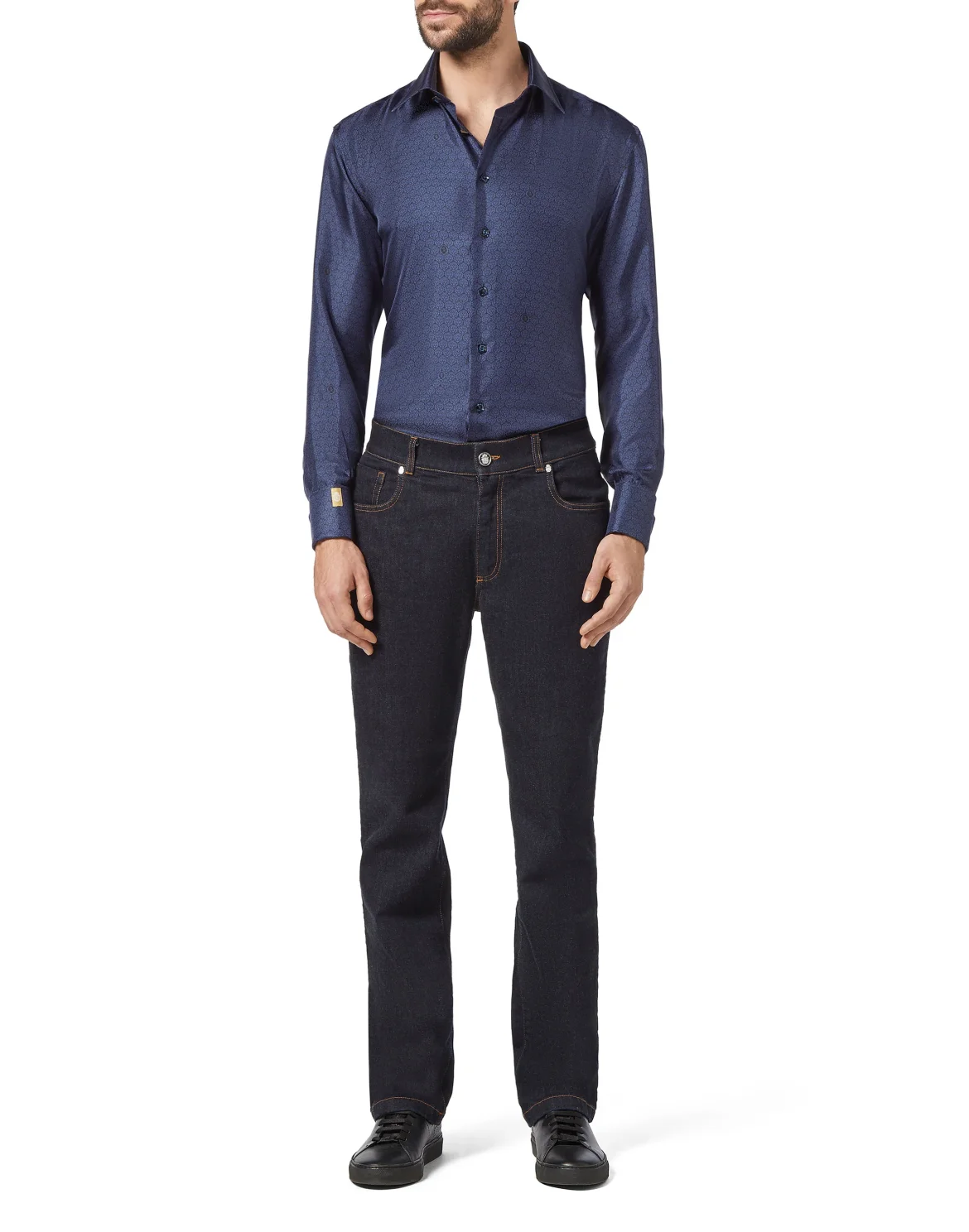 Shirt Gold Cut LS / Milano Lion, цвет: Синий