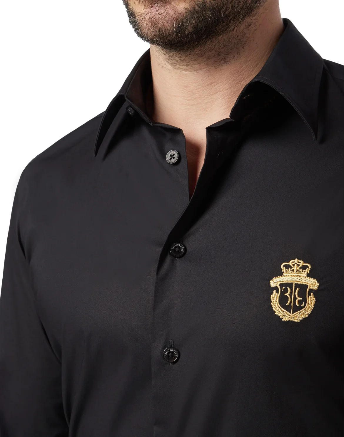 Shirt Silver Cut LS/Milano Crest, цвет: Черный