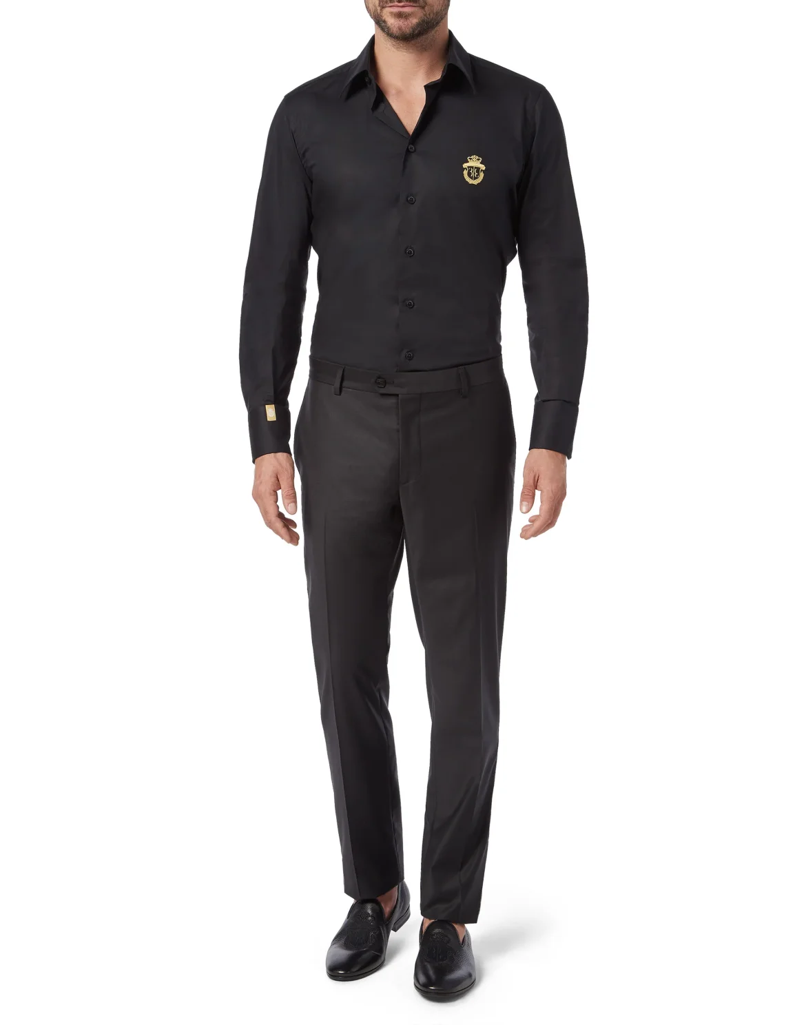 Shirt Silver Cut LS/Milano Crest, цвет: Черный