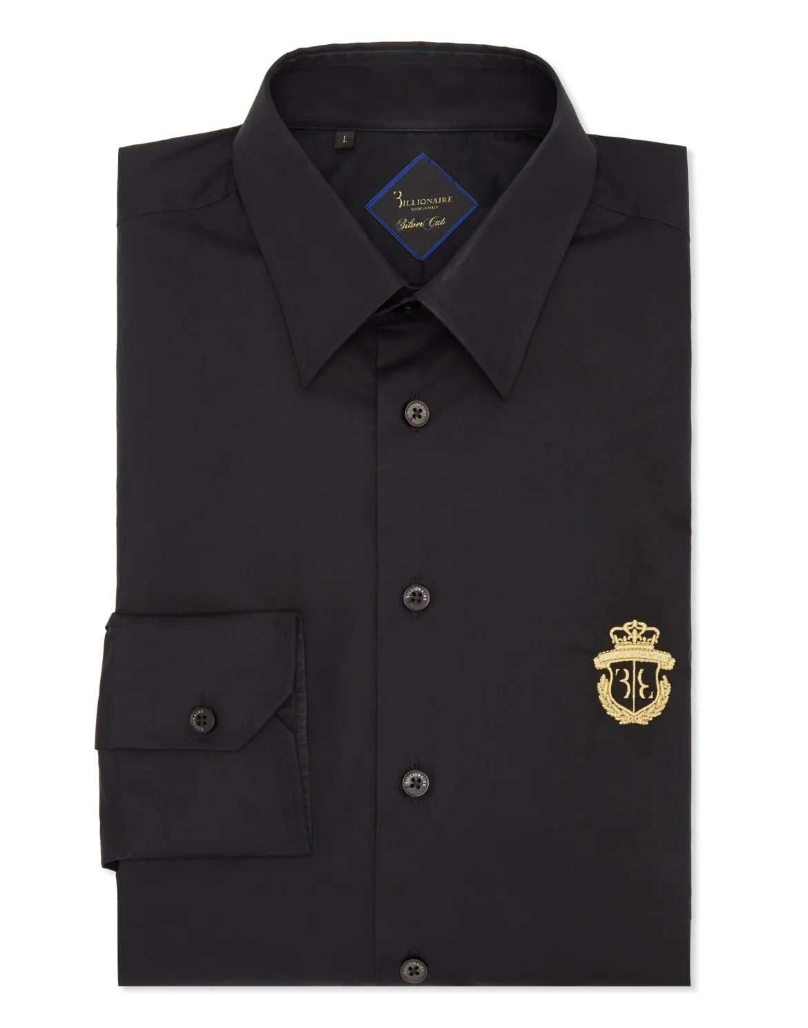Shirt Silver Cut LS/Milano Crest, цвет: Черный