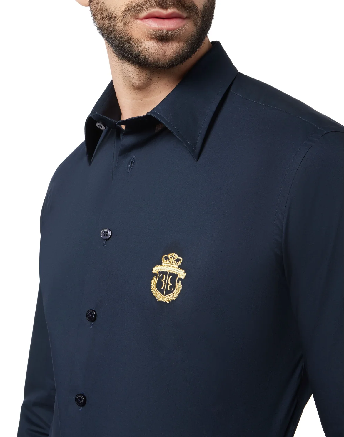 Shirt Silver Cut LS/Milano Crest, цвет: Синий