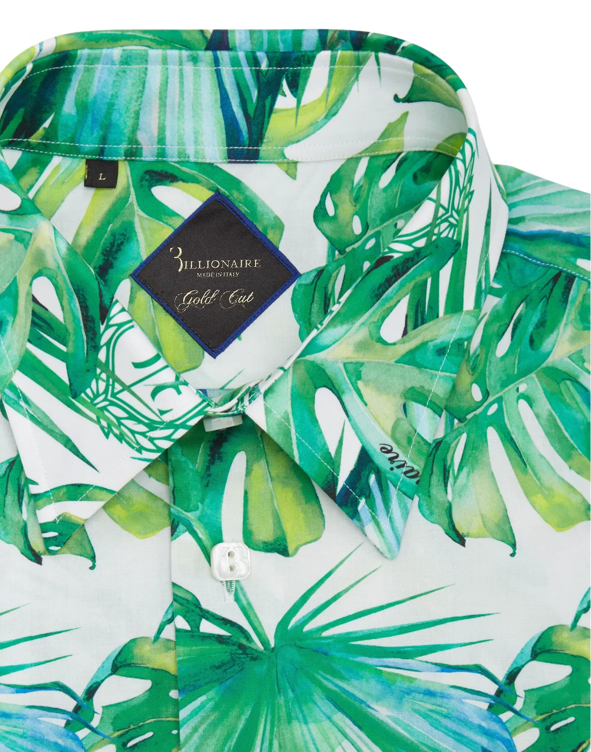 Shirt Gold Cut LS/Milano Palms, цвет: Белый