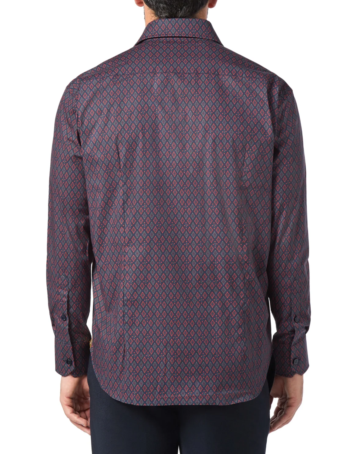 Shirt Gold Cut LS/Flavio Geometric, цвет: Синий