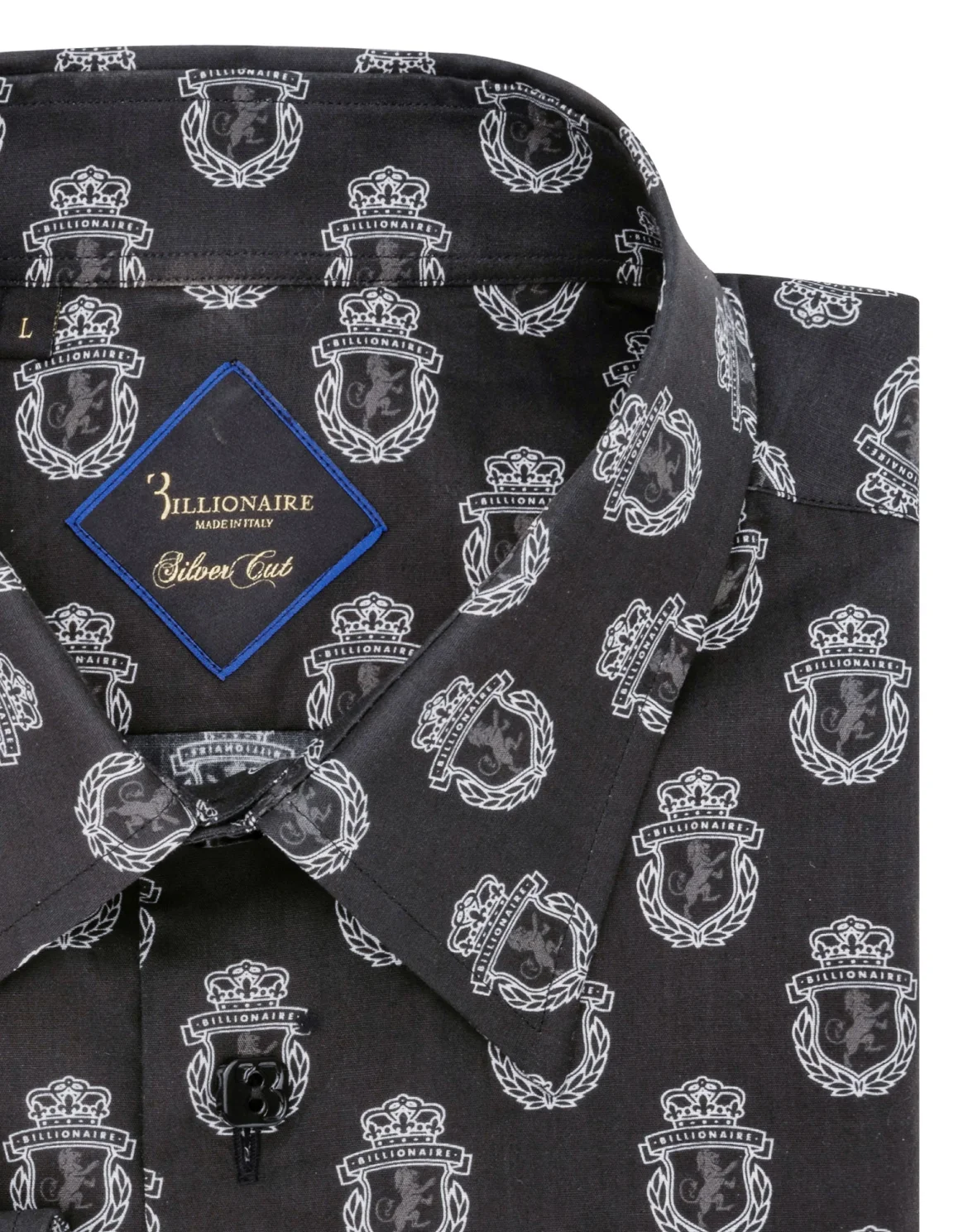 Shirt Silver Cut LS/Milano Lion, цвет: Черный