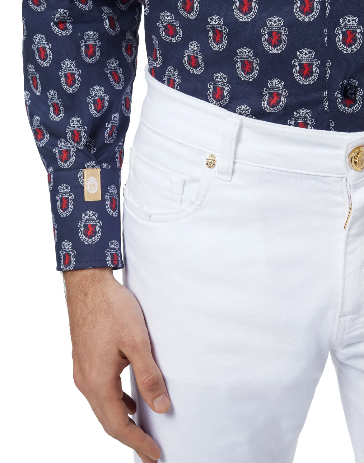 Shirt Silver Cut LS/Milano Lion, цвет: Синий