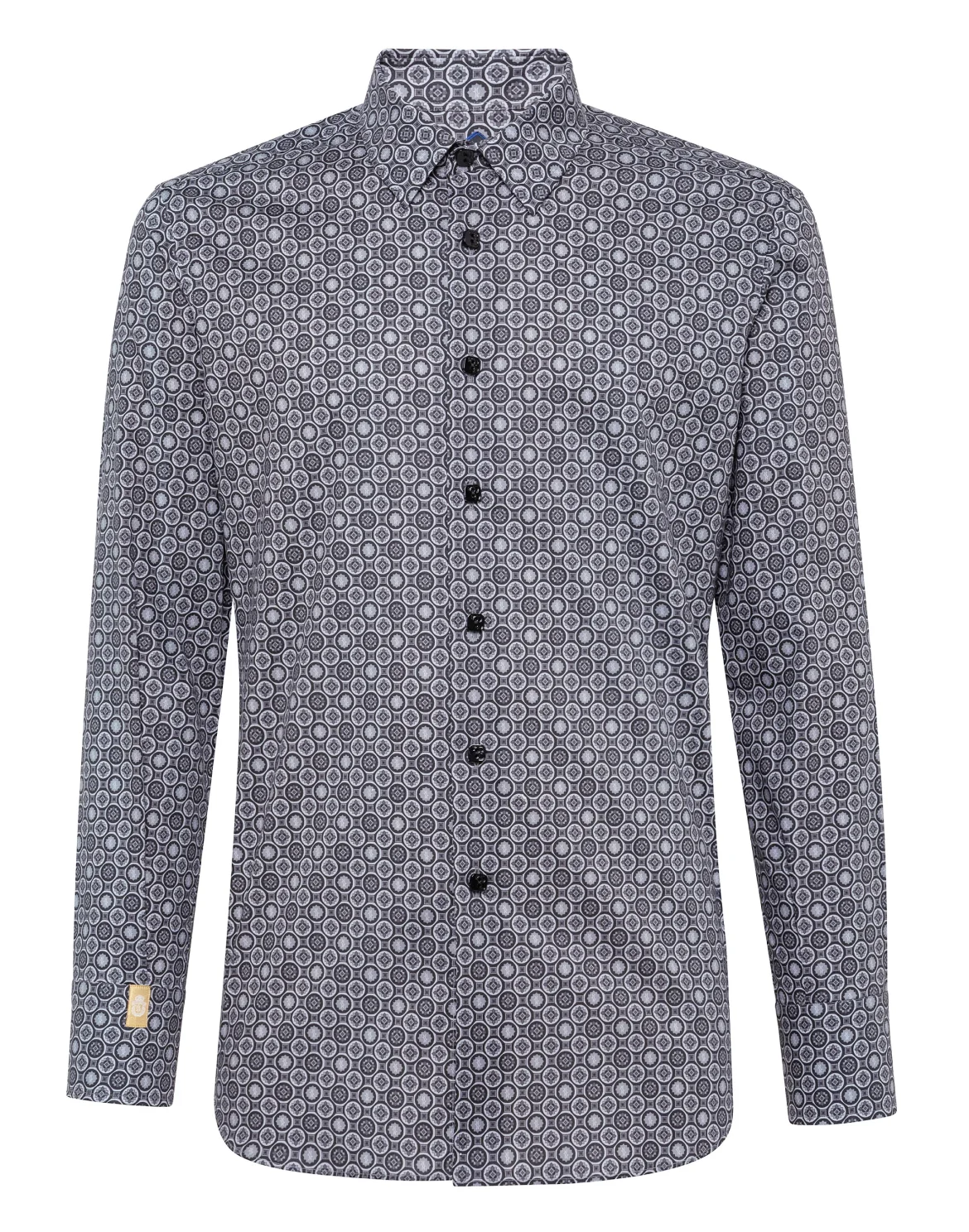 Shirt Silver Cut LS/Cristal Geometric, цвет: Черный