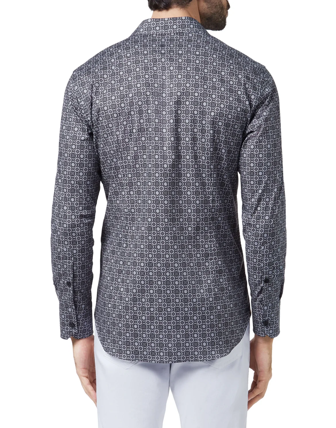 Shirt Gold Cut LS/Cristal Geometric, цвет: Черный