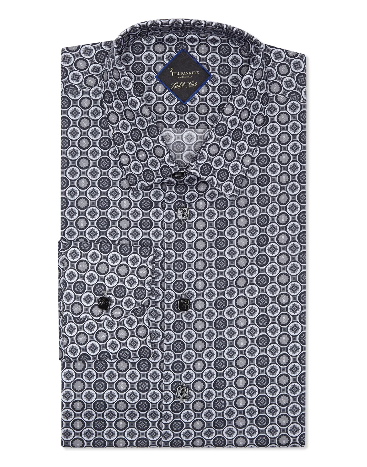 Shirt Gold Cut LS/Cristal Geometric, цвет: Черный