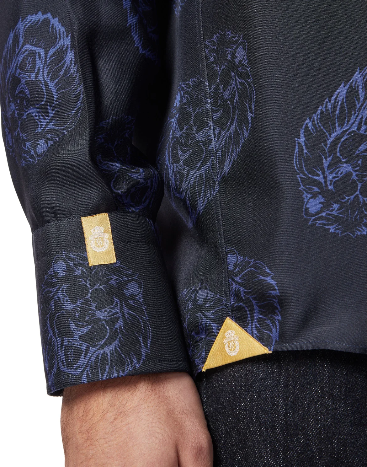 Shirt Gold Cut LS/Milano Baroque, цвет: Синий