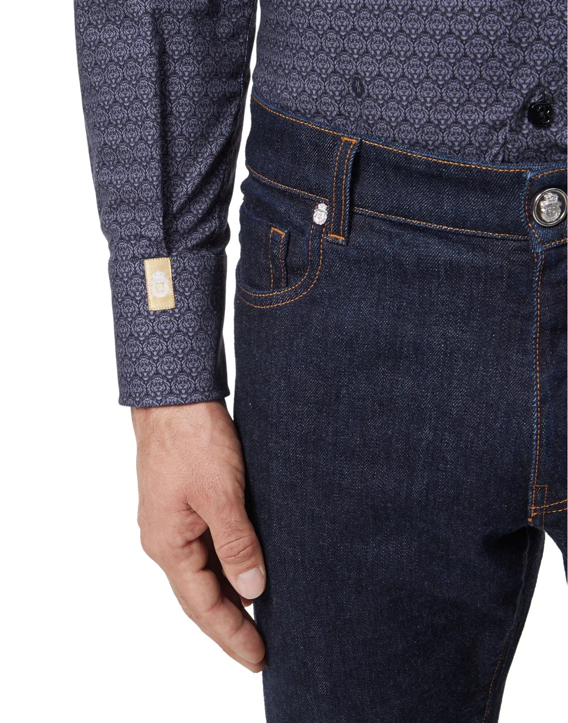 Shirt Silver Cut LS/Milano Lion, цвет: Черный