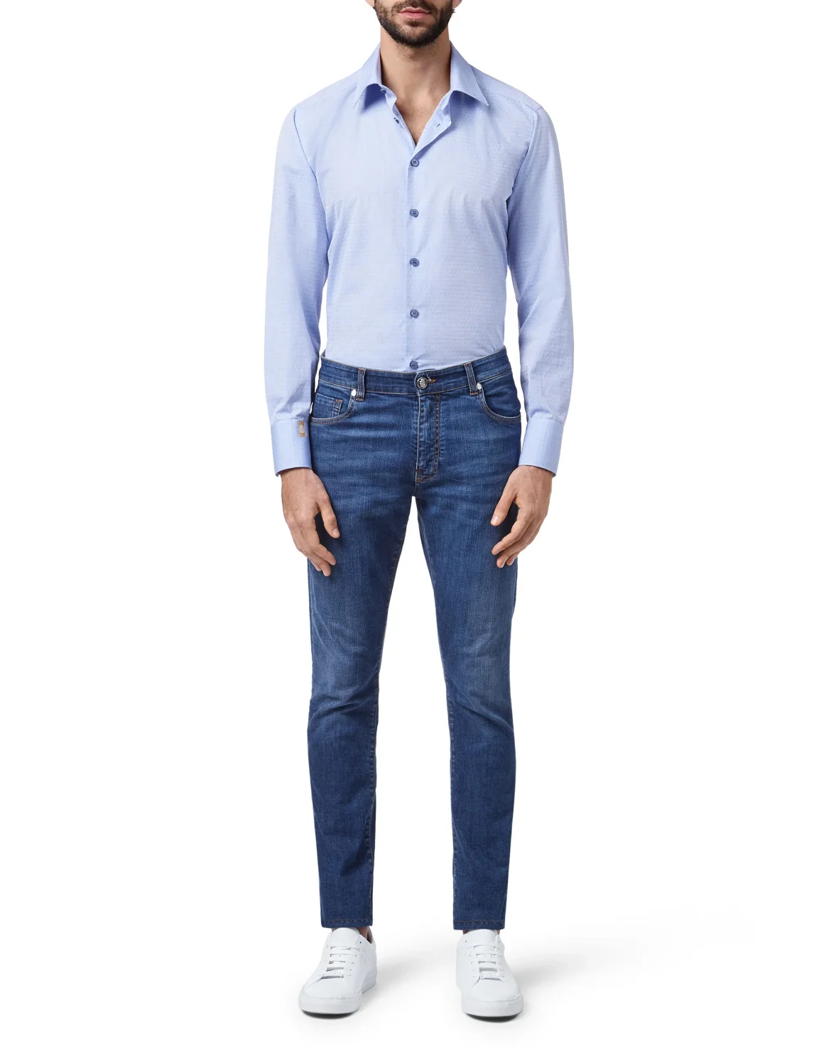 Shirt Silver Cut LS/Milano Giglio, цвет: Синий