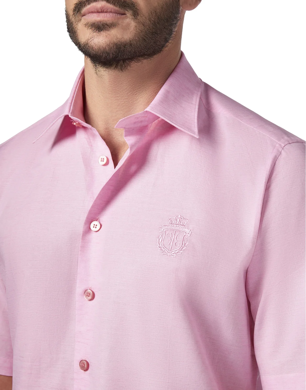 Shirt Silver Cut SS/Milano Crest, цвет: Розовый