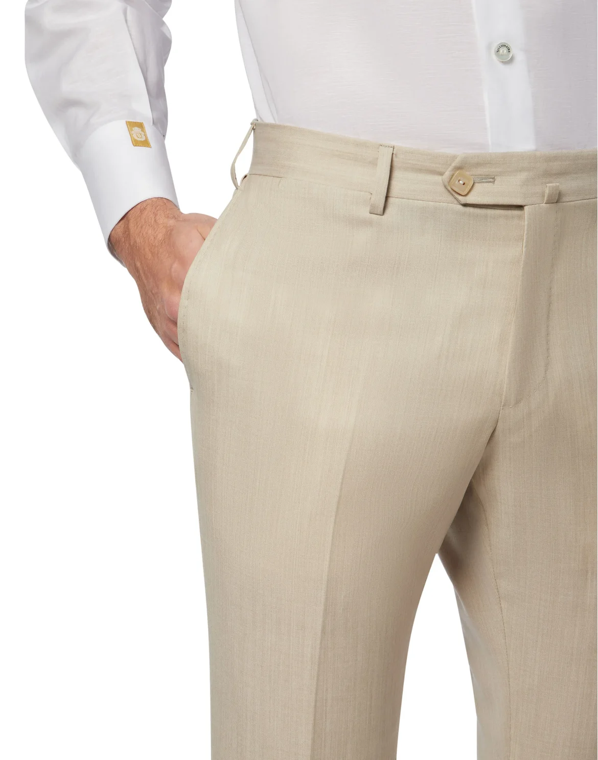 Long Trousers  Chino Regular Fit Statement, цвет: Бежевый