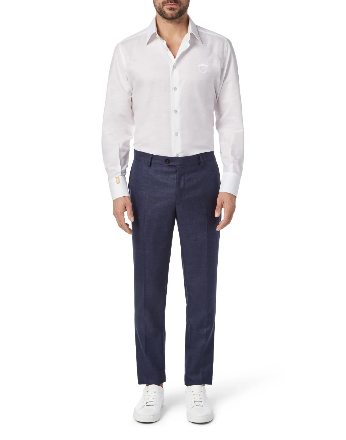 Long Trousers Chino Regular Fit Crest, цвет: Синий