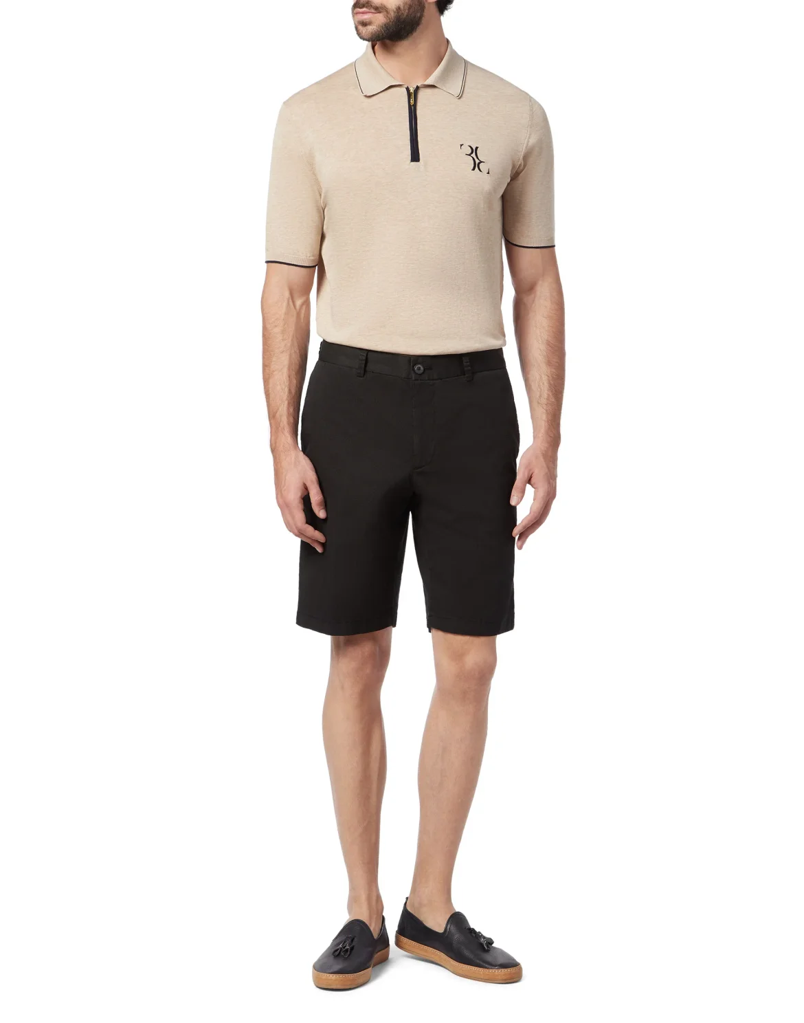 Short Trousers Slim Fit Double B, цвет: Черный