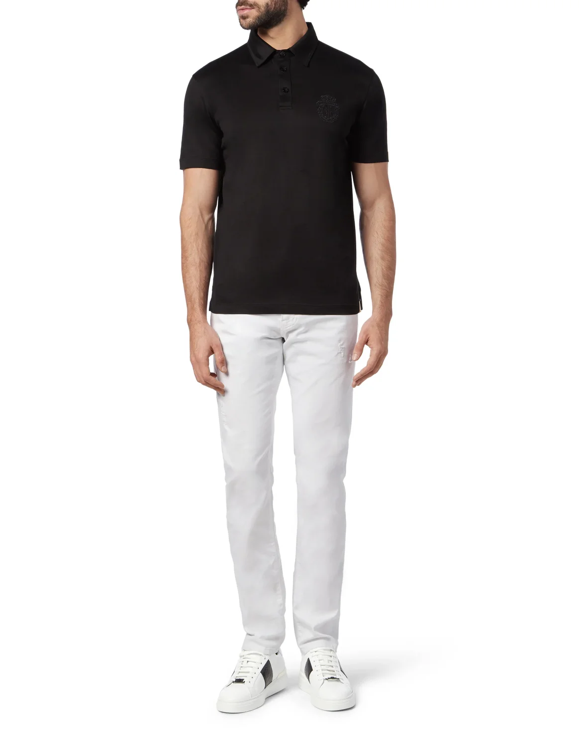 Polo shirt SS Crest, цвет: Черный