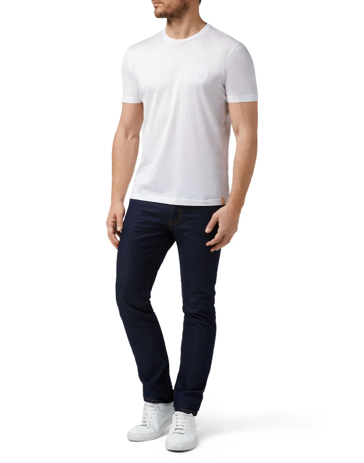 T-shirt Round Neck SS Crest, цвет: Белый