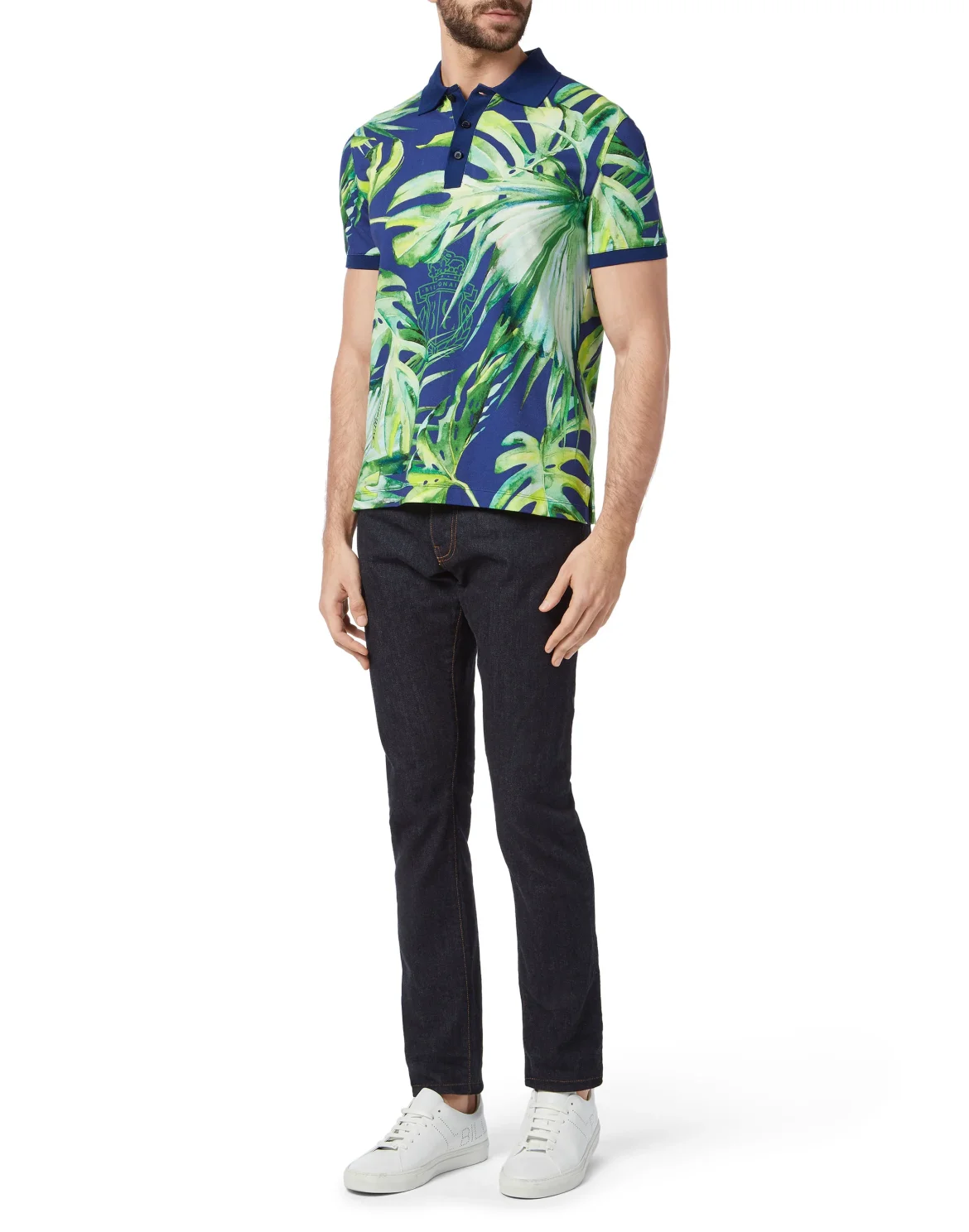 Polo shirt SS Palms, цвет: Синий