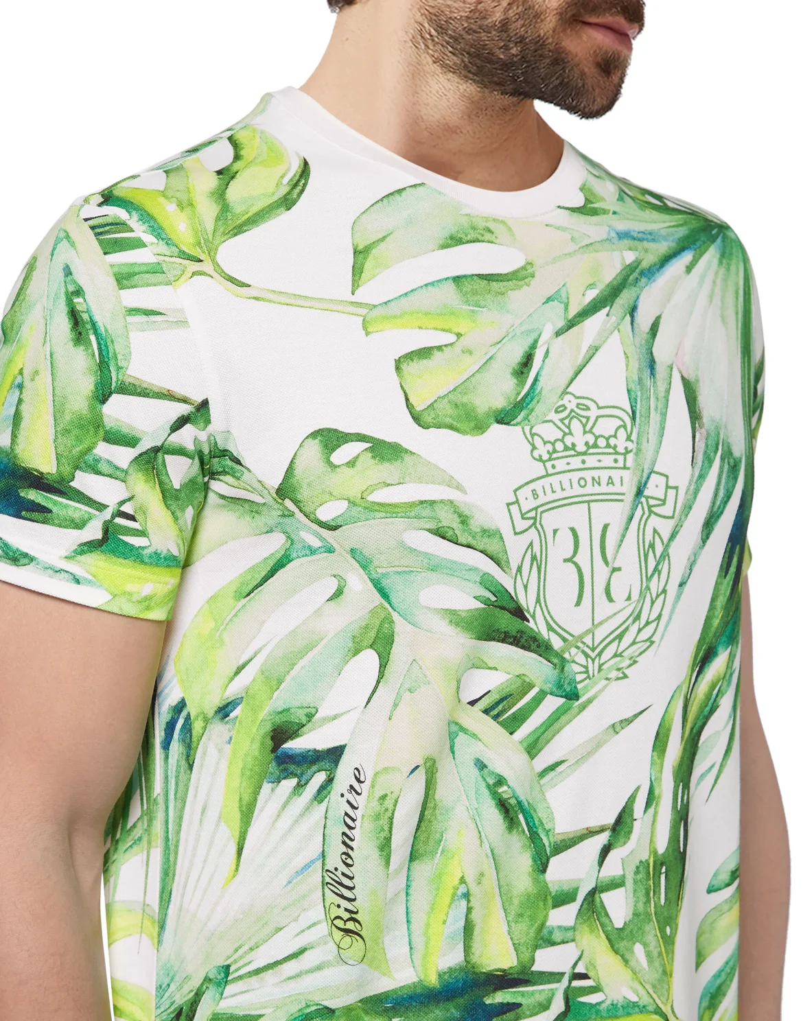 T-shirt Round Neck SS Palms, цвет: Белый