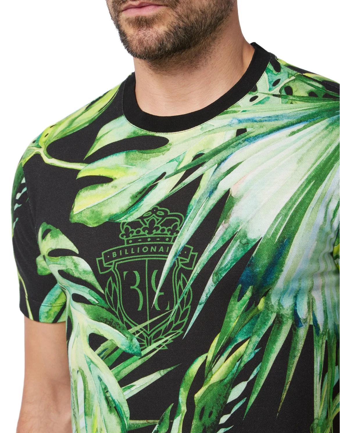 T-shirt Round Neck SS Palms, цвет: Черный
