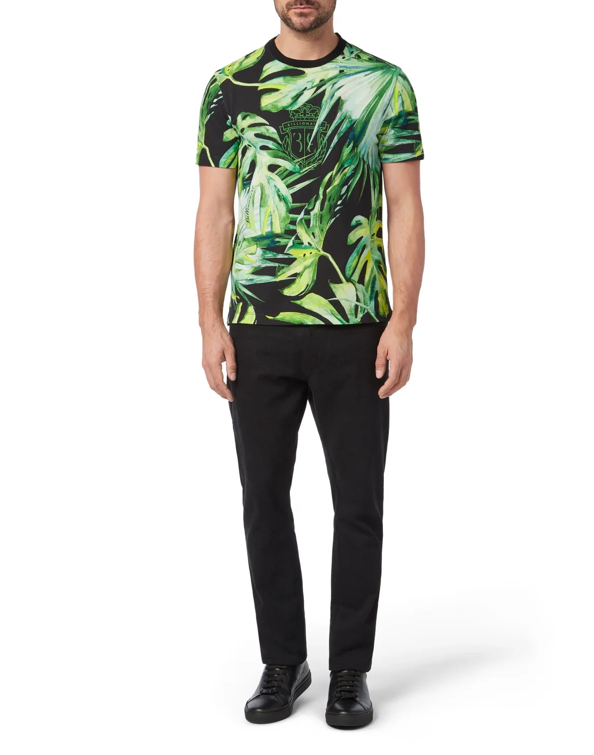 T-shirt Round Neck SS Palms, цвет: Черный