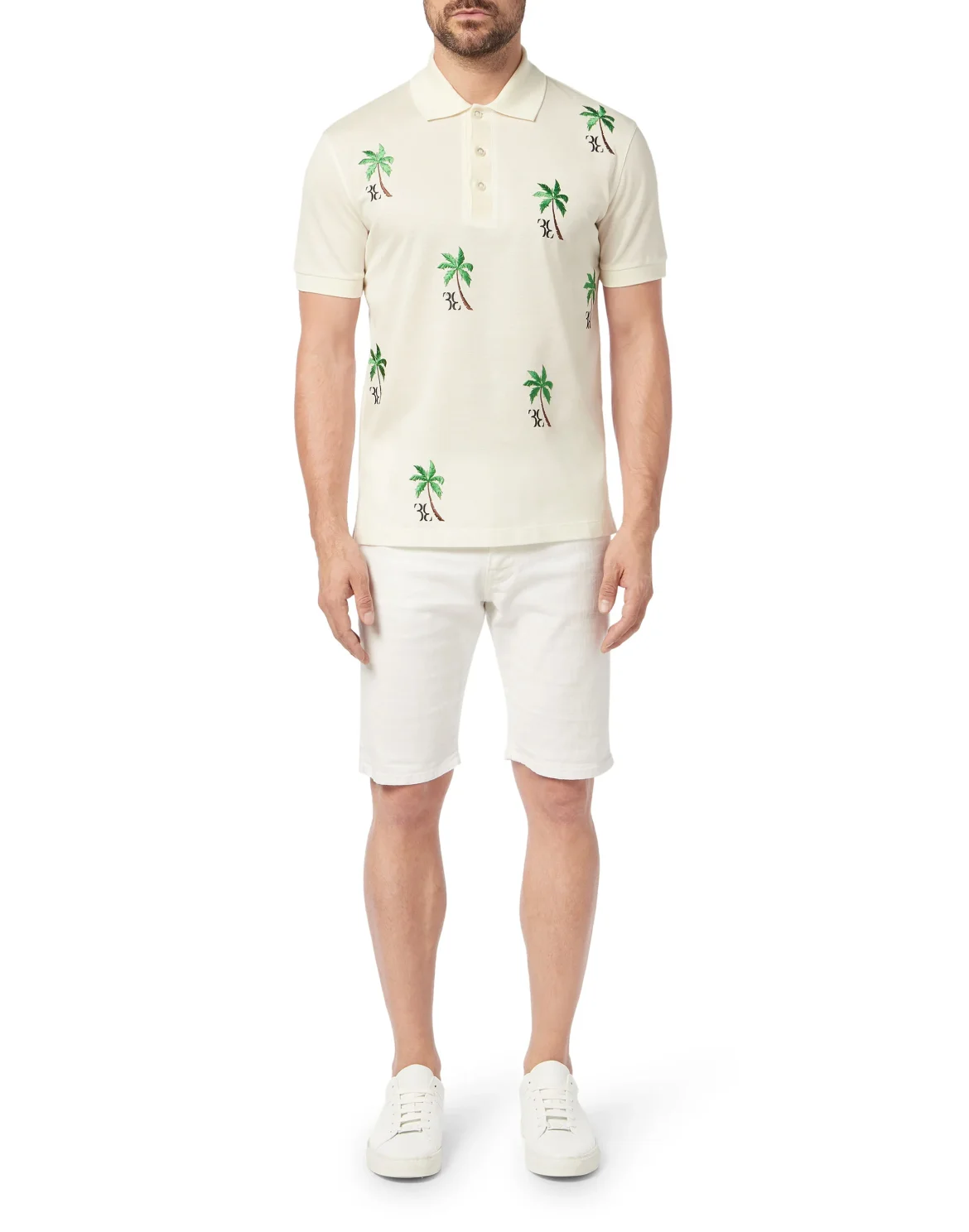 Polo shirt SS Palms, цвет: Белый