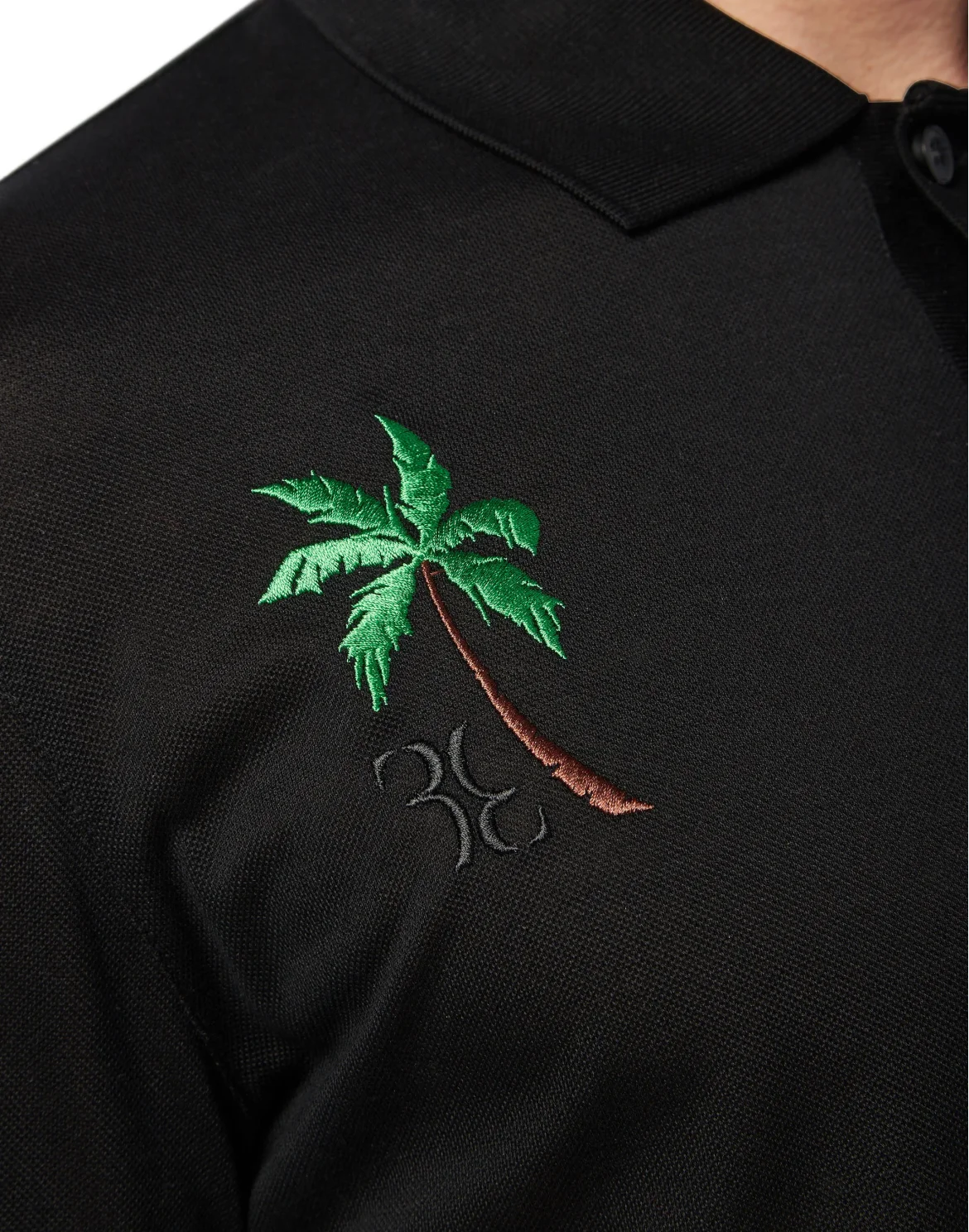 Polo shirt SS Palms, цвет: Черный