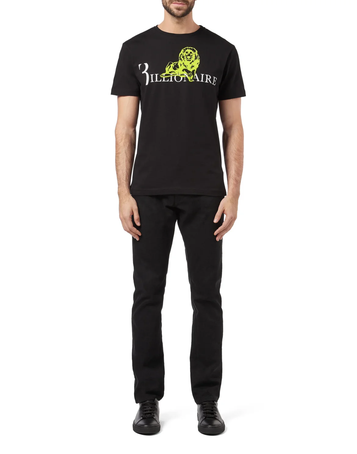 T-shirt Round Neck SS Lion, цвет: Черный