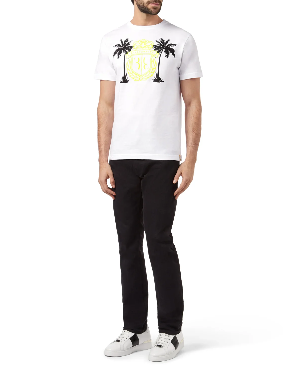 T-shirt Round Neck SS Palms, цвет: Белый