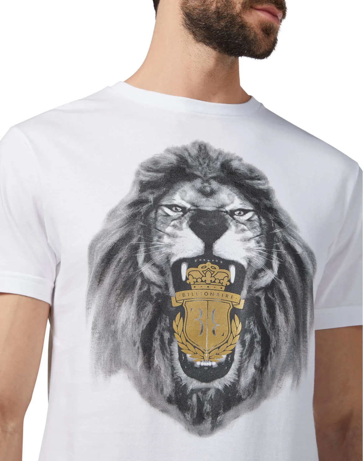 T-shirt Round Neck SS Lion, цвет: Белый