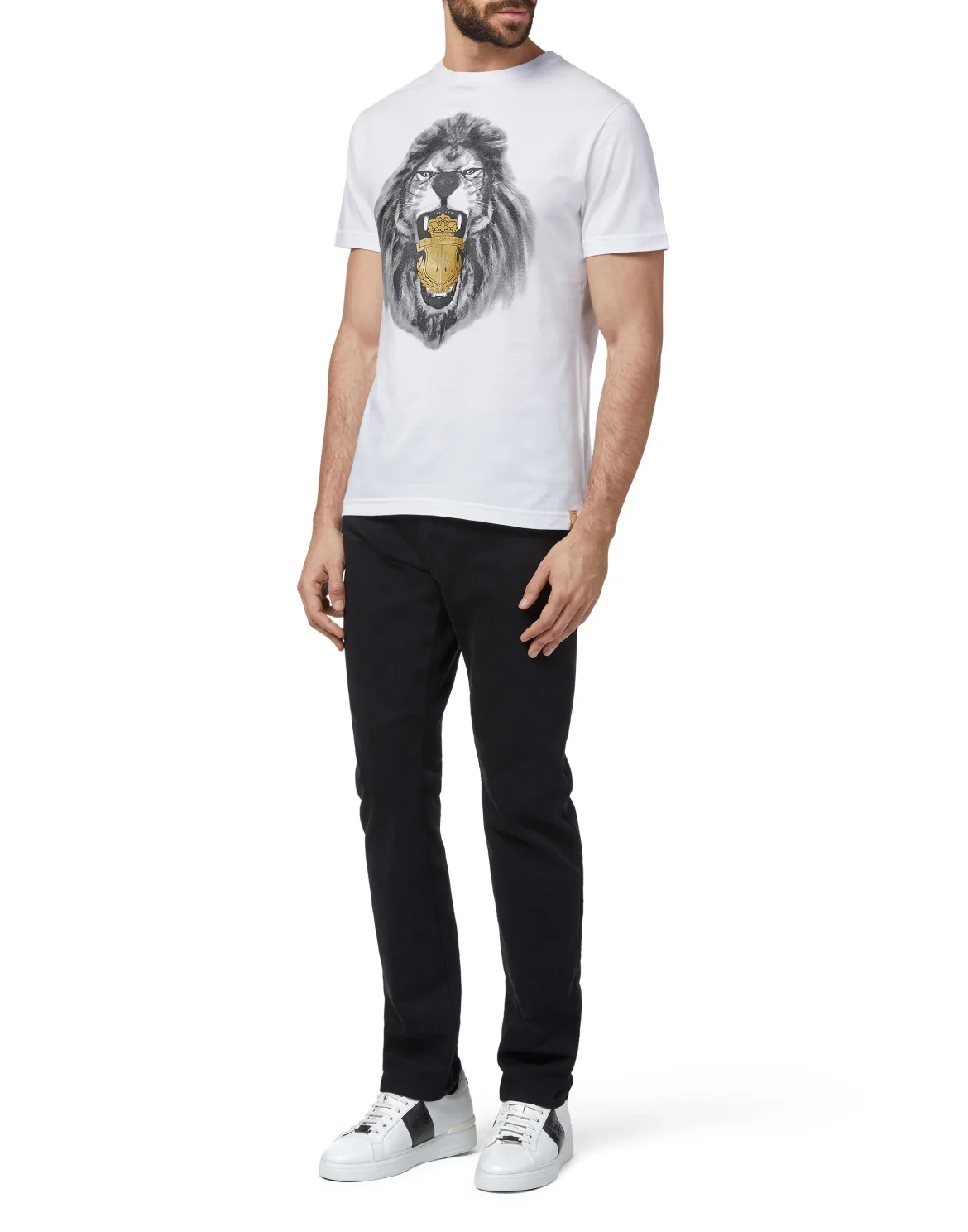 T-shirt Round Neck SS Lion, цвет: Белый
