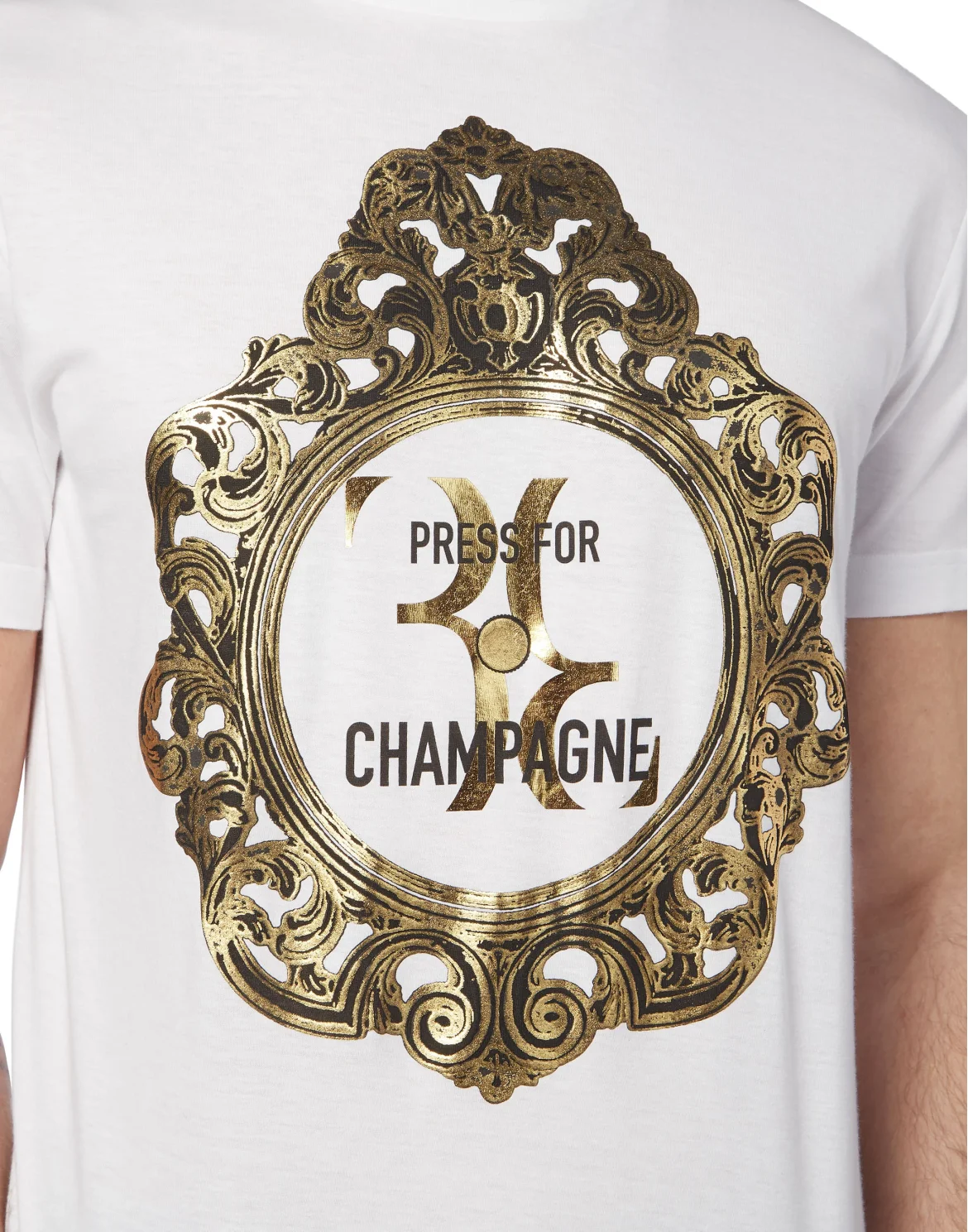 T-shirt Round Neck SS Baroque, цвет: Белый