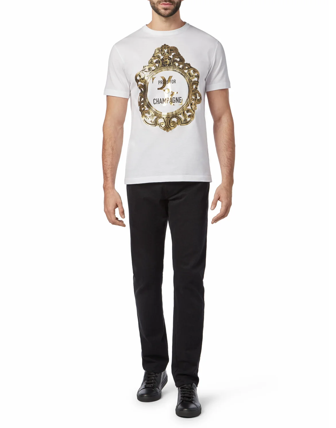T-shirt Round Neck SS Baroque, цвет: Белый