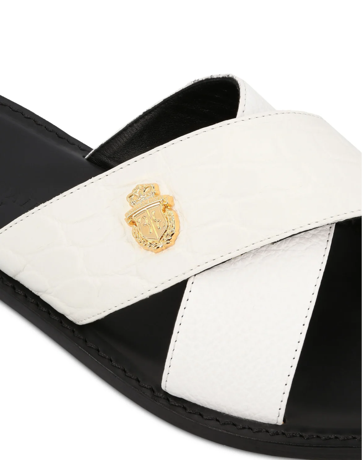 Sandals Flat Crest, цвет: Белый