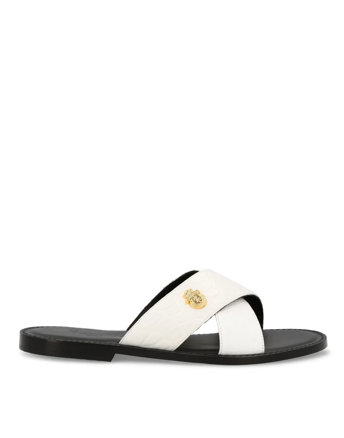 Sandals Flat Crest, цвет: Белый