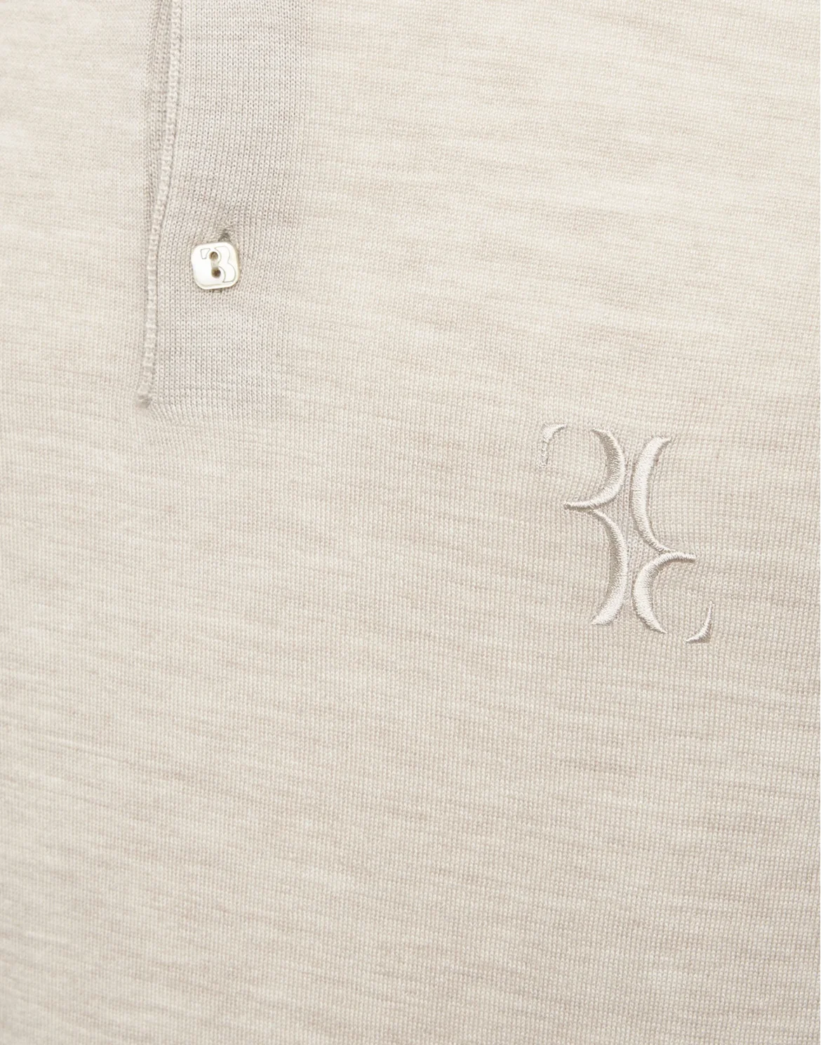 Pullover Polo-Neck SS Double B, цвет: Бежевый