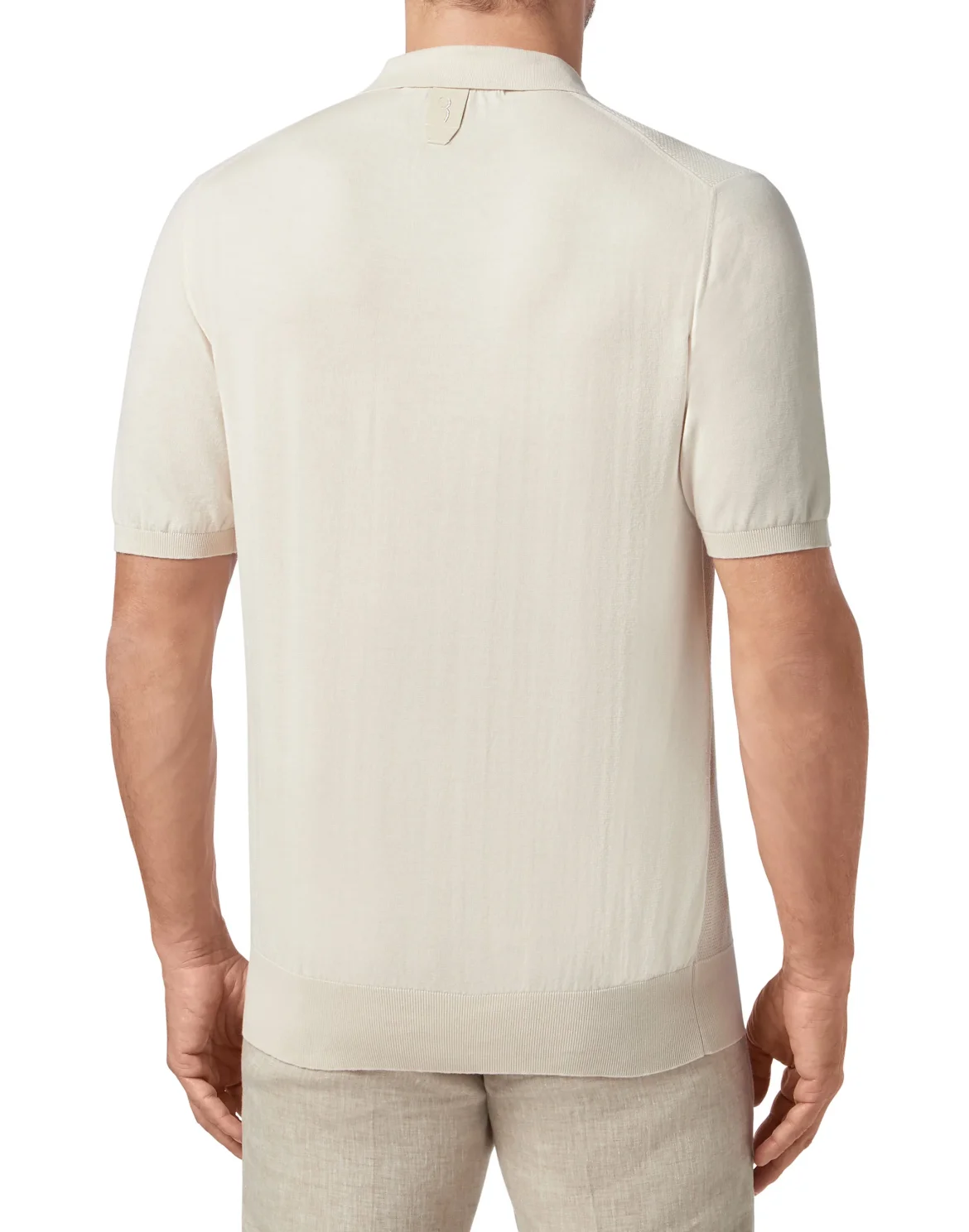 Pullover zip mock SS Crest, цвет: Бежевый