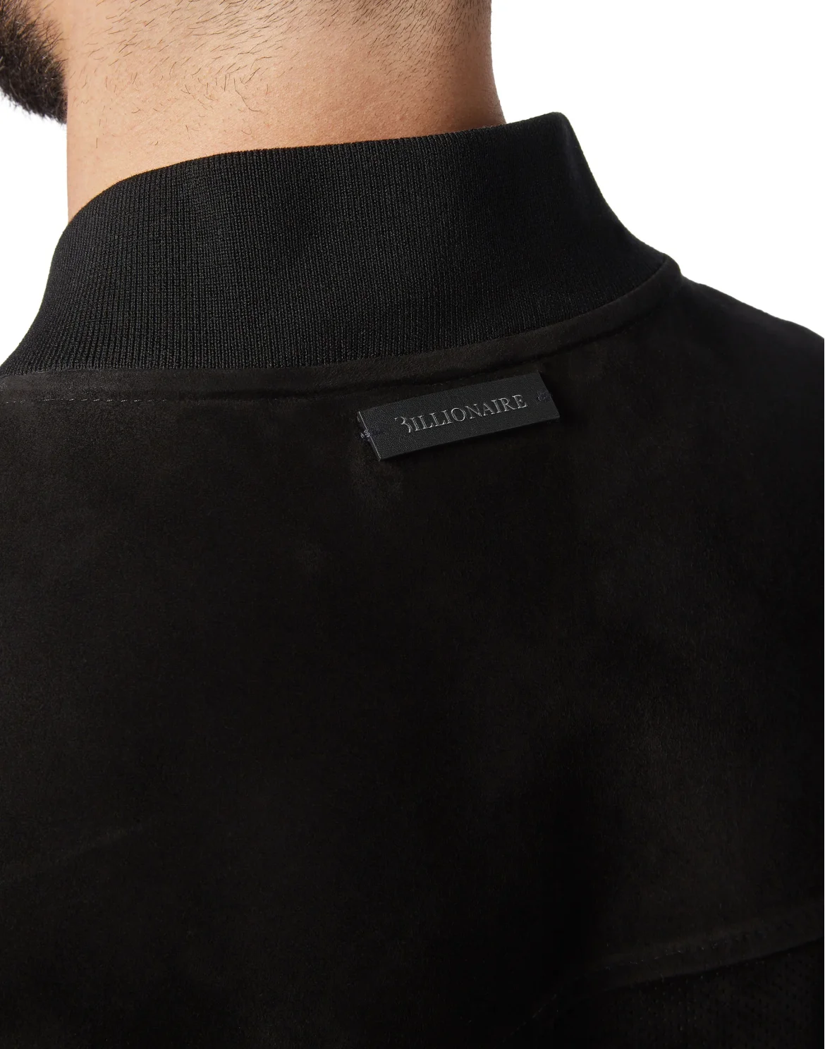 Leather Bomber Double B, цвет: Черный